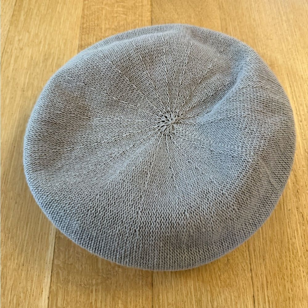 Gray Knit Beret